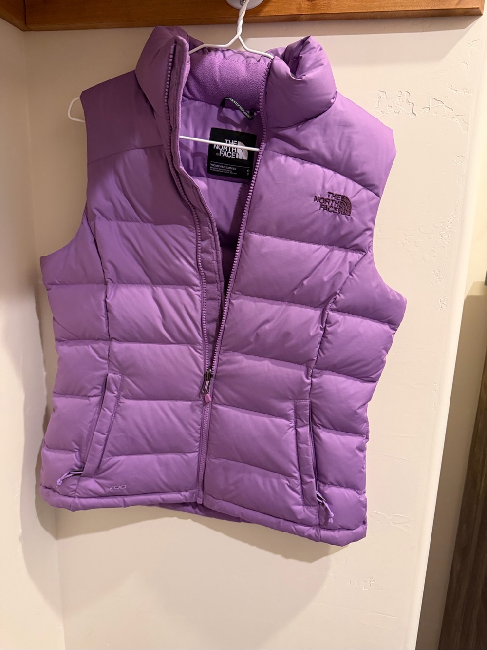 The North Face Lavender Quilted Puffer Vest